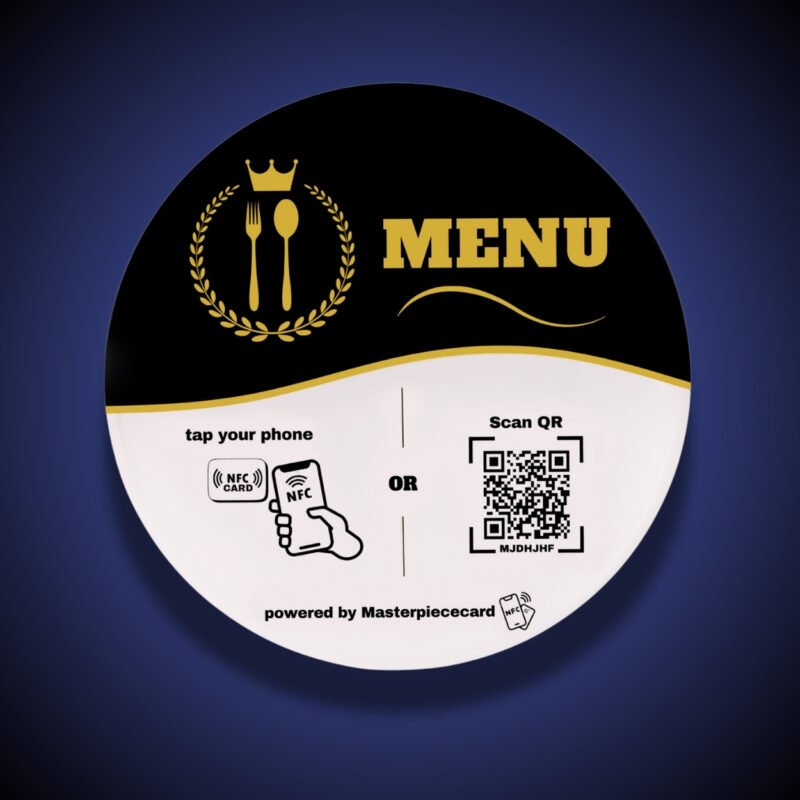 Master piece MENU – Round NFC Plate